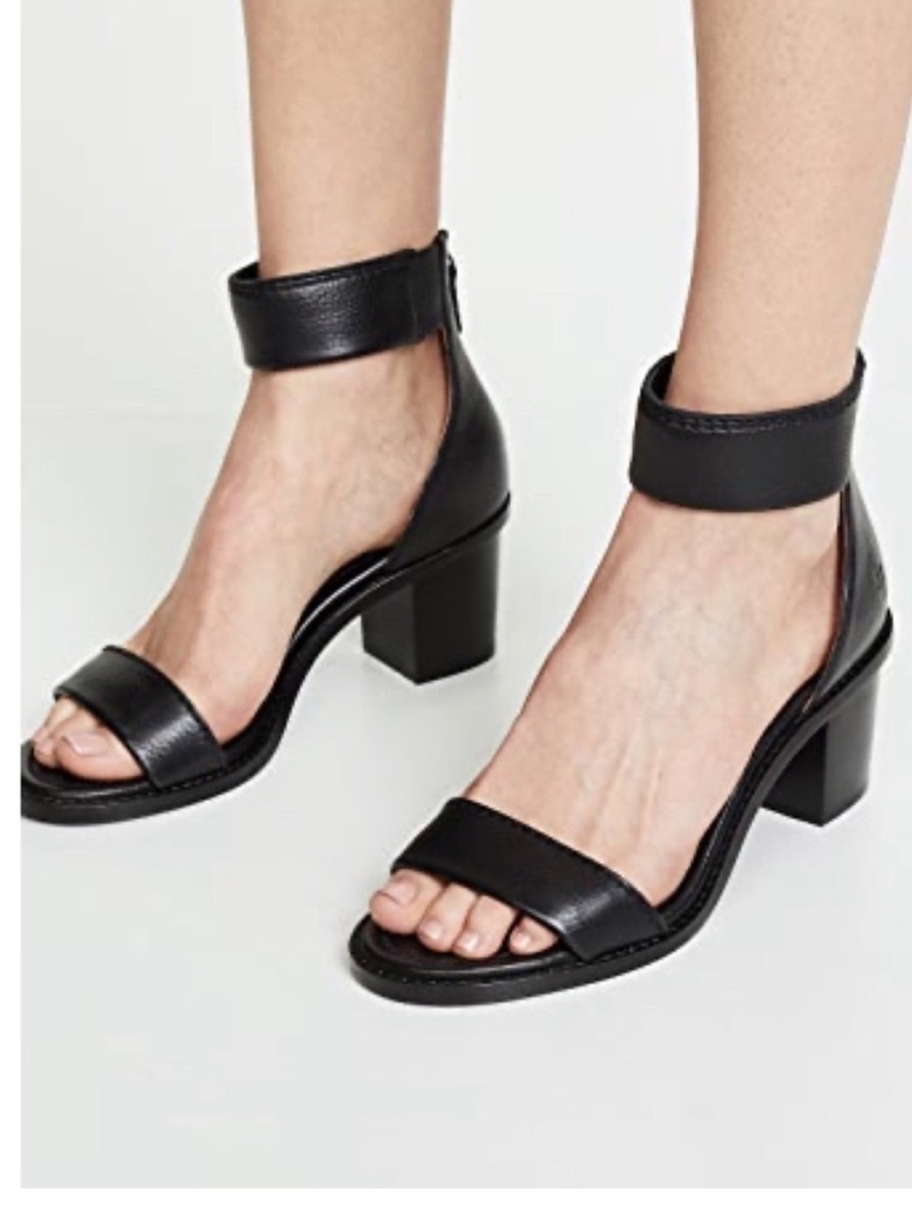 Frye Women's Black Ankle-Strap Sandals